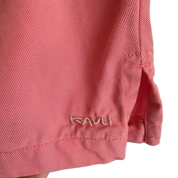 Kavu Pink Zipper Front Collared Sleeveless Top, Tencel Lyocell, Size L - Picture 7 of 7